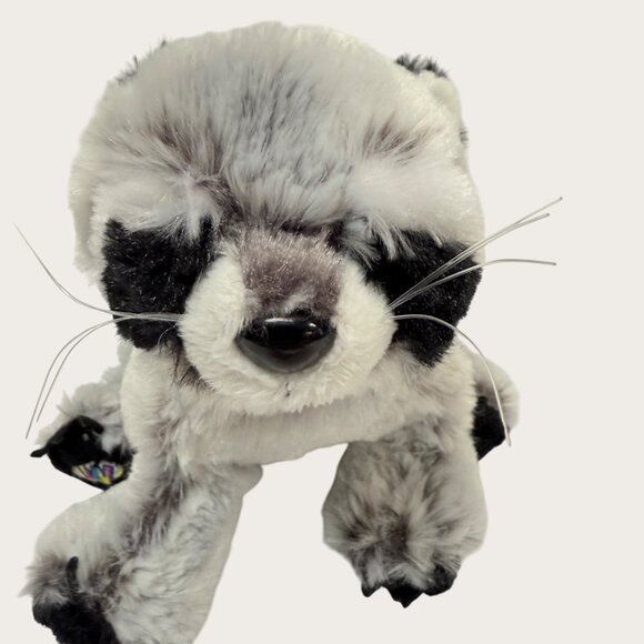 Ganz Webkinz Gray and Black Plush Raccoon Stuffed Animal Toy NO CODE - Picture 2 of 7